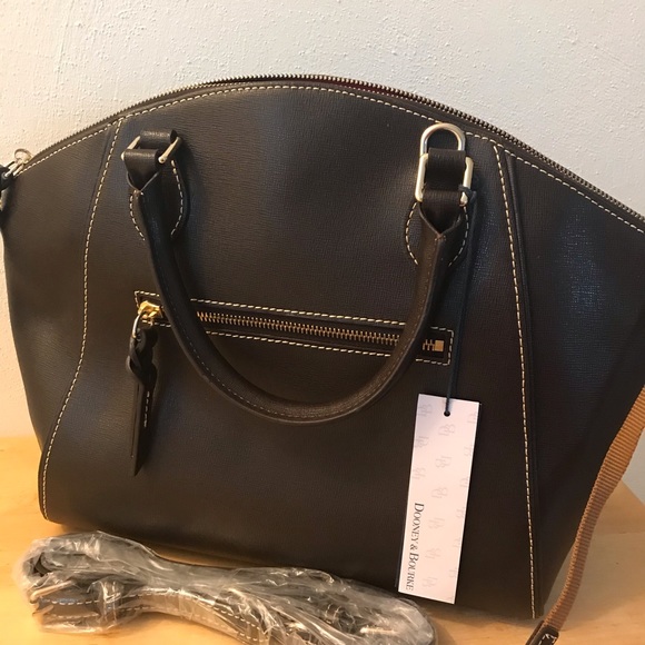 Dooney & Bourke Sydney Saffiano Leather Satchel - Picture 5 of 6